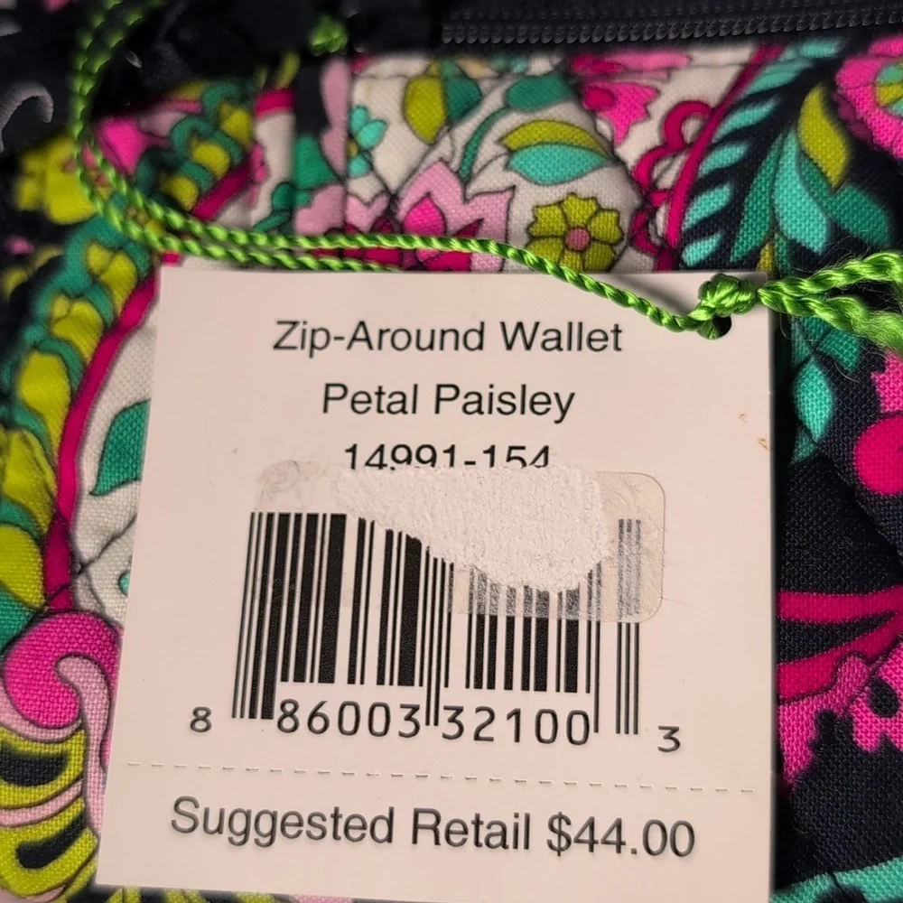 Vera Bradley Zip-Around Wallet in Petal Paisley Wristlet